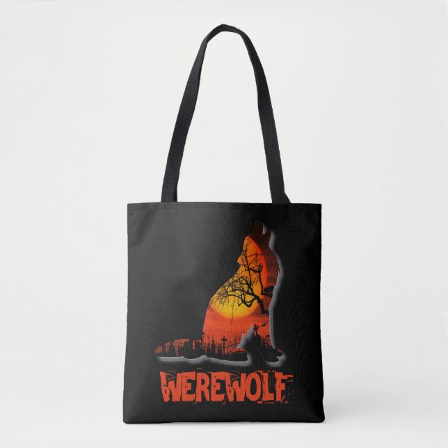 Werewolf Halloween    Tote Bag (Front)