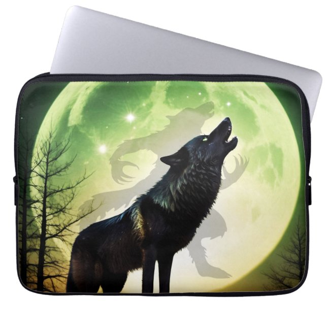 Werewolf Howl Laptop Sleeve (Front)