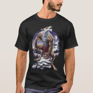 Werewolf Howling At Full Moon T-Shirt