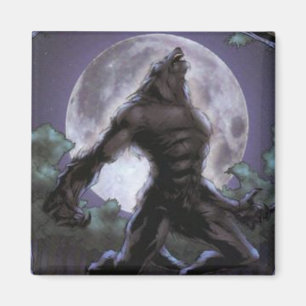 Werewolf Howling At The Moon Magnet