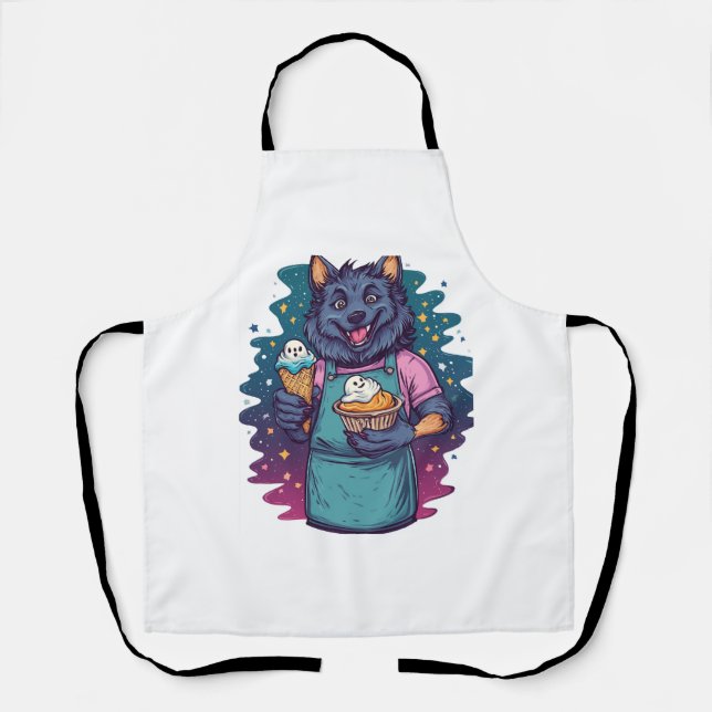 Werewolf Ice Cream Stand Apron (Front)