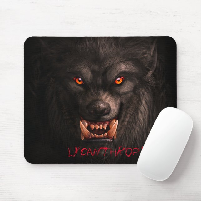 Werewolf (Lycanthropy) Mousepad (With Mouse)