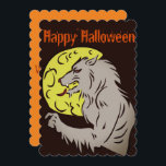 Werewolf on full moon invitation<br><div class="desc">Werewolf on full moon</div>