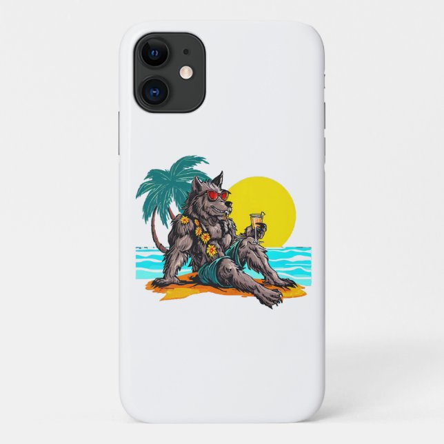 werewolf on vacation Case-Mate iPhone case (Back)