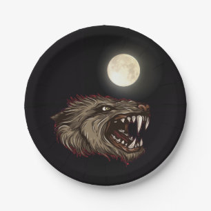 Werewolf Paper Plates