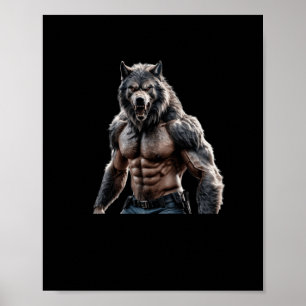 Werewolf Proof That Size Does Sticker  Poster