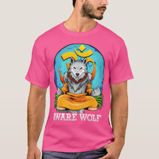 Werewolf Pun Halloween Aware Wolf Yoga Meditation T-Shirt