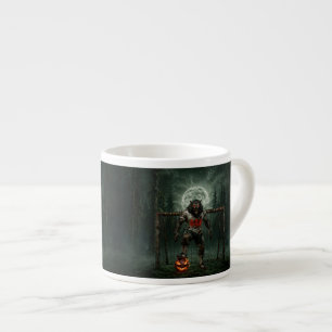 Werewolf Soccer Player Halloween Horror Art Espresso Cup