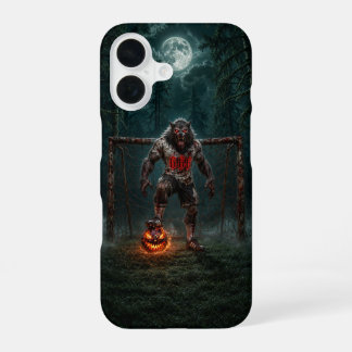 Werewolf Soccer Player Halloween Horror Art iPhone 16 Case