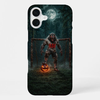 Werewolf Soccer Player Halloween Horror Art iPhone 16 Plus Case