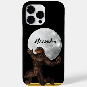 Werewolf standing in front of a moon Case-Mate iPhone 14 pro max case