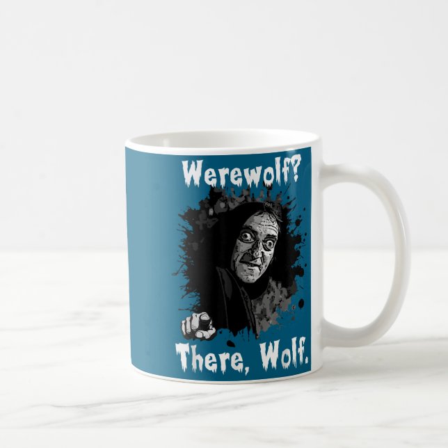Werewolf_ There, Wolf. Funny Abby Normal Retro Com Coffee Mug (Right)