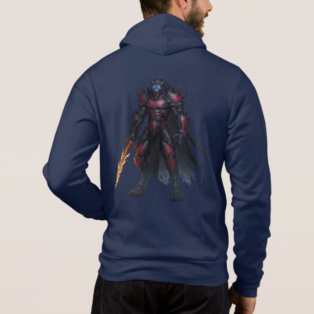 Werewolf Warrior Hoodie – Hyper Realistic Art (Back)