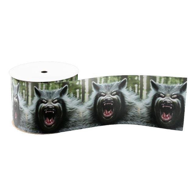 Werewolf Who Ate The Whole Village ribbon spool Grosgrain Ribbon (Spool)