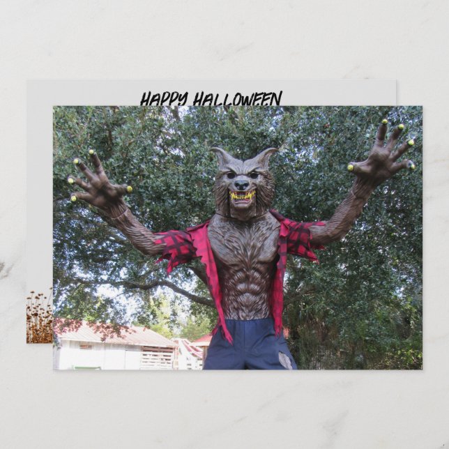 Werewolf  / Wolf Man Postcard (Front/Back)