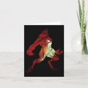 Werewolf Wolf Moon Werewolf Silhouette Halloween C Card