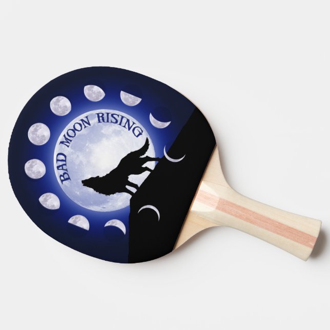 Werewolf / Wolf Ping Pong Paddle (Side)
