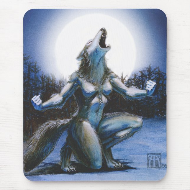 Werewolf Woman Mousepad (Front)