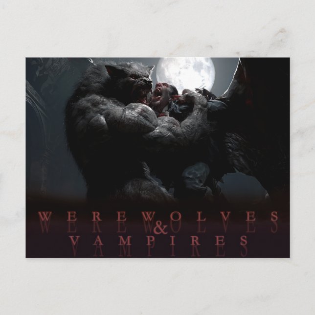 Werewolves & Vampires - Dominion Postcard (Front)