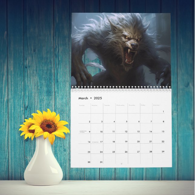 Werewolves Wolf Lycan Animal  Calendar (Creator Uploaded)