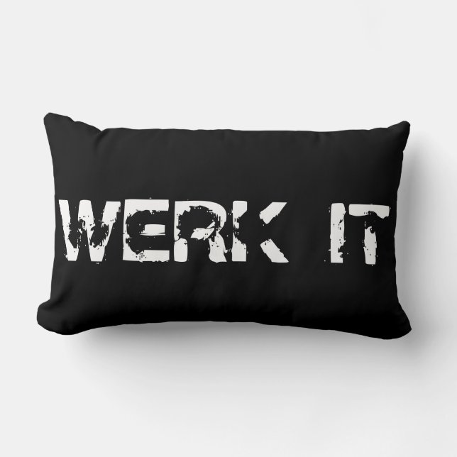 WERK IT- Graphic Pillo Lumbar Cushion (Front)