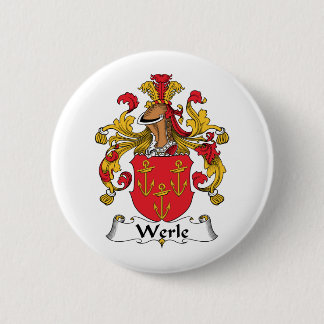 Werle Family Crest 6 Cm Round Badge