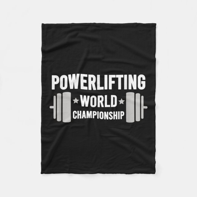 Werlifter Motivational Gym Werlifting World Chamon Fleece Blanket (Front)