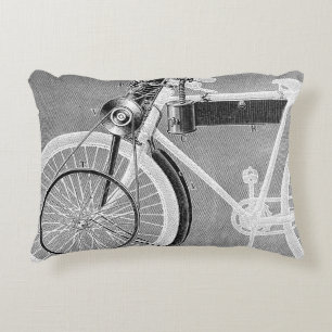 Werner Motorcycle, 1898 Decorative Cushion