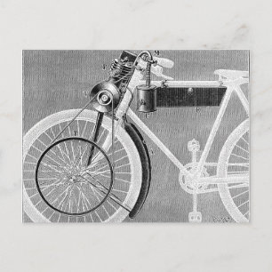 Werner Motorcycle, 1898 Postcard