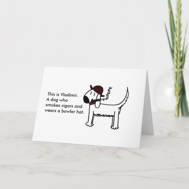 "Wery Happy Birthday" Card (Front)