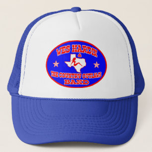 Wes Hardin Country Outlaws Trucker Hat oval logo