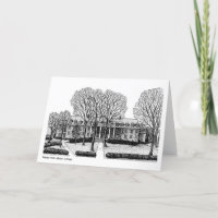 Wesley Hall, Albion College, notecard