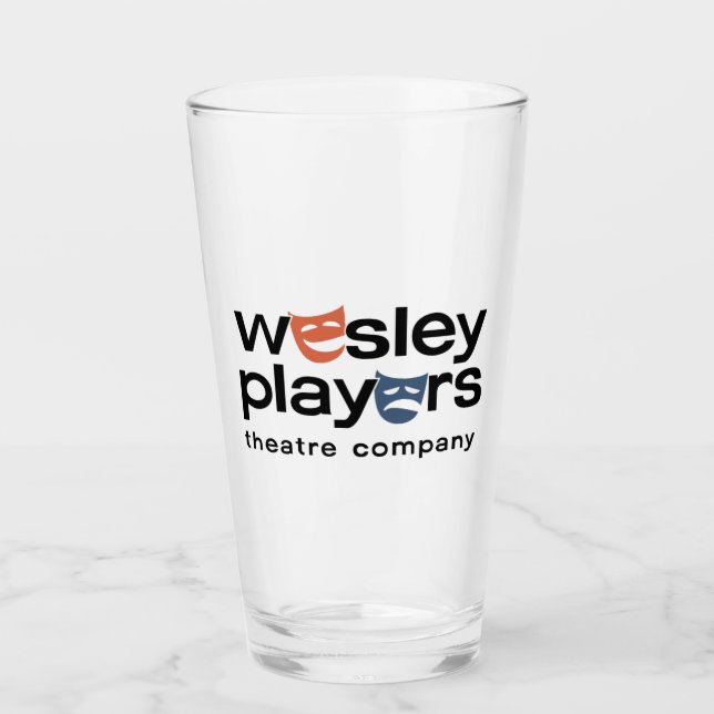 Wesley Players Glass Tumbler (Front)