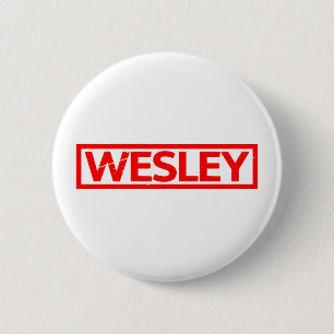 Wesley Stamp 6 Cm Round Badge