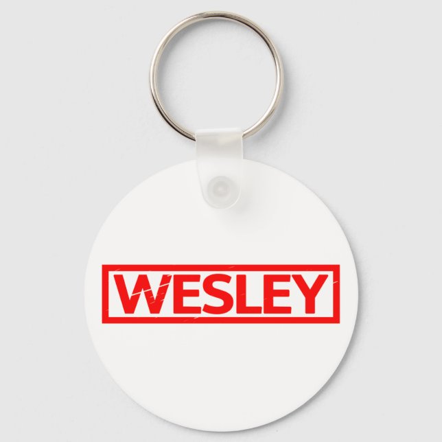 Wesley Stamp Key Ring (Front)