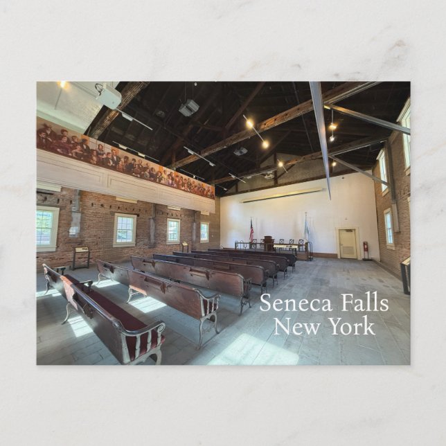 Wesleyan Chapel Seneca Falls NY Postcard (Front)