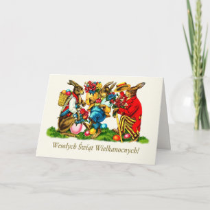 Wesołych Świąt. Easter Card in Polish