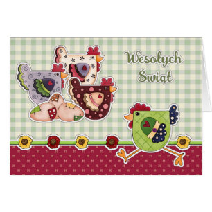 Wesołych Świąt. Easter Card in Polish