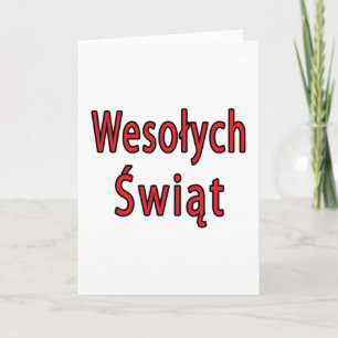Wesolych Swiat Holiday Card