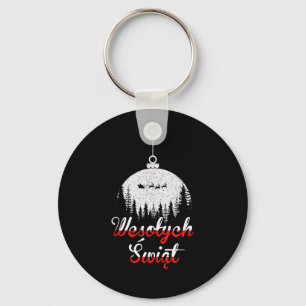 Wesolych Swiat Lish Christmas Holiday Tank Top  Key Ring