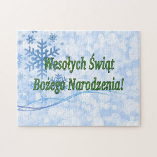 Wesołych Świąt ...! Merry Christmas in Polish g Jigsaw Puzzle