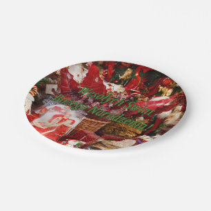 Wesołych Świąt ...! Merry Christmas in Polish g Paper Plate