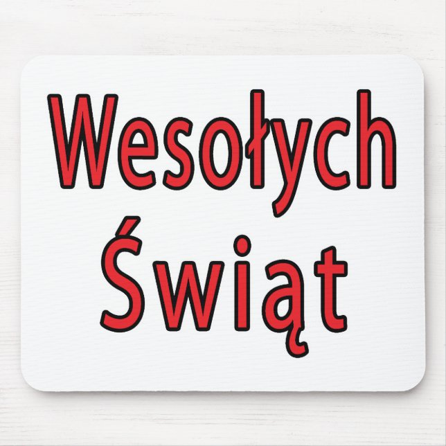 Wesolych Swiat Mouse Pad (Front)