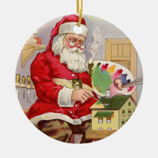 Wesołych Świąt Polish Merry Christmas Decor Ceramic Tree Decoration (Front)