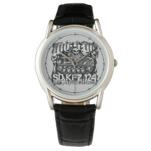 Wespe Crown Protector Black Leather Watch
