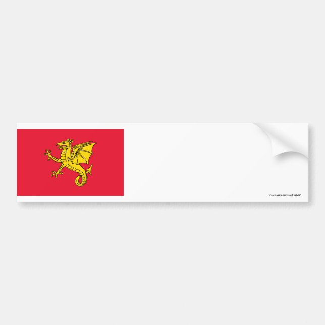 Wessex Flag Bumper Sticker (Front)