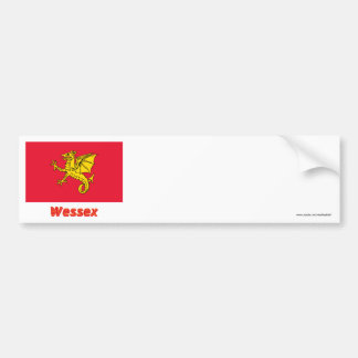 Wessex Flag with Name Bumper Sticker