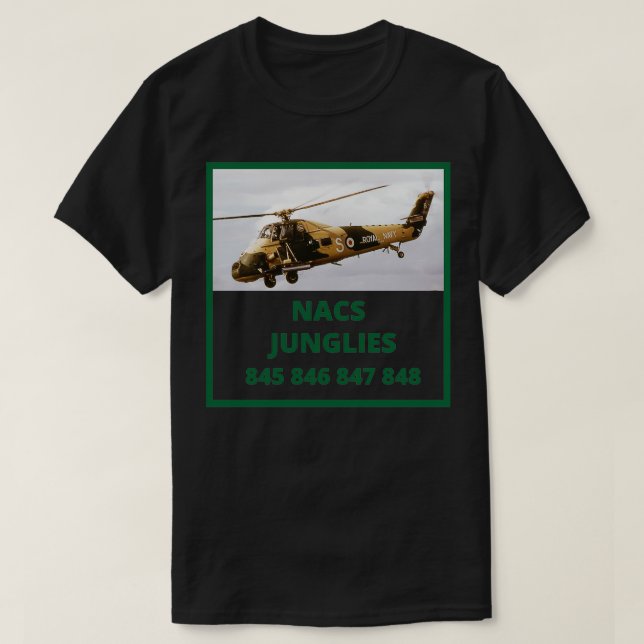 Wessex Helicopter Junglies T-Shirt (Design Front)