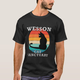 Wesson Cat Sanctuary Group Family Reunion Name T-Shirt