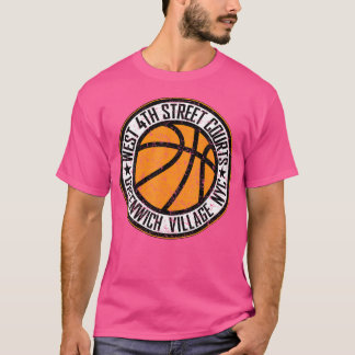 West 4Th Street Village Basketball Circle Distress T-Shirt